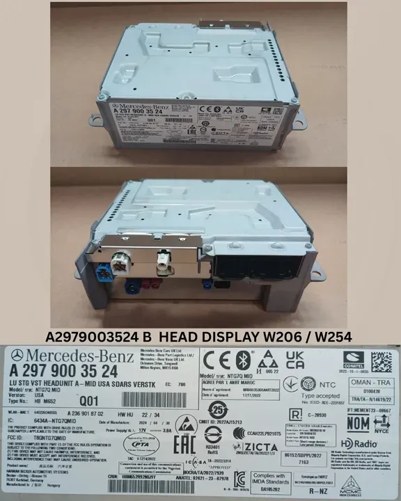 HEAD DISPLAY W206 / W254